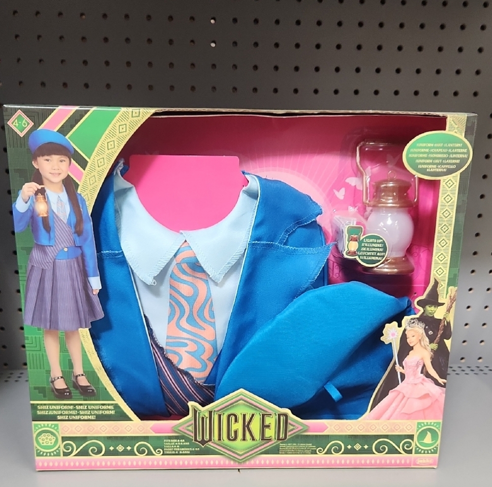 Wicked Kids Girl Costume - Blue Shuiz Uniform Brand New Custume